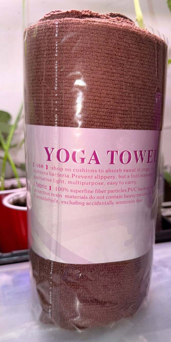 Angelbeauty Hot Yoga Towel with Carry Bag - Microfiber Non Slip Skidless